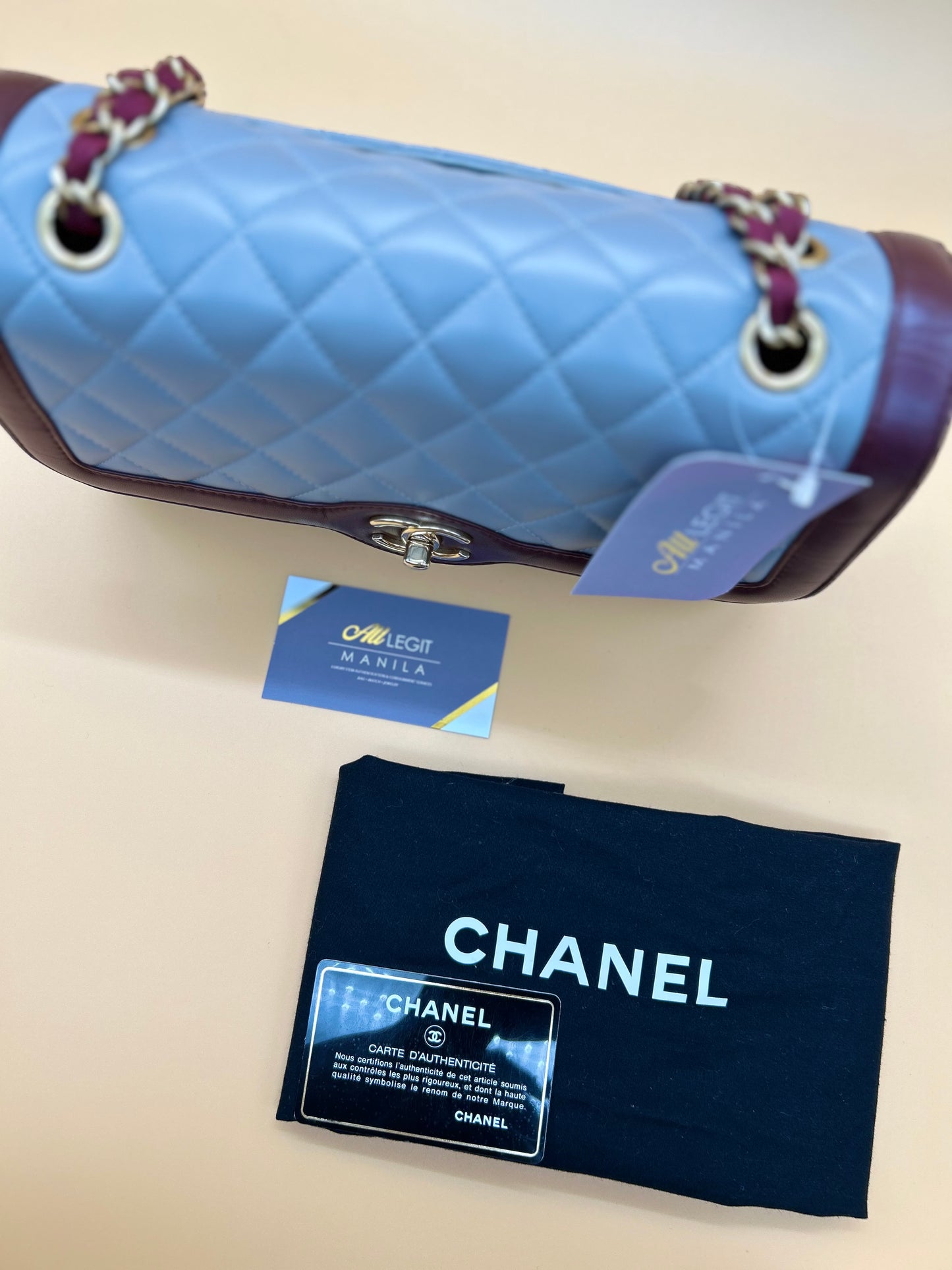 CHANEL 2-TONE DAY FLAP