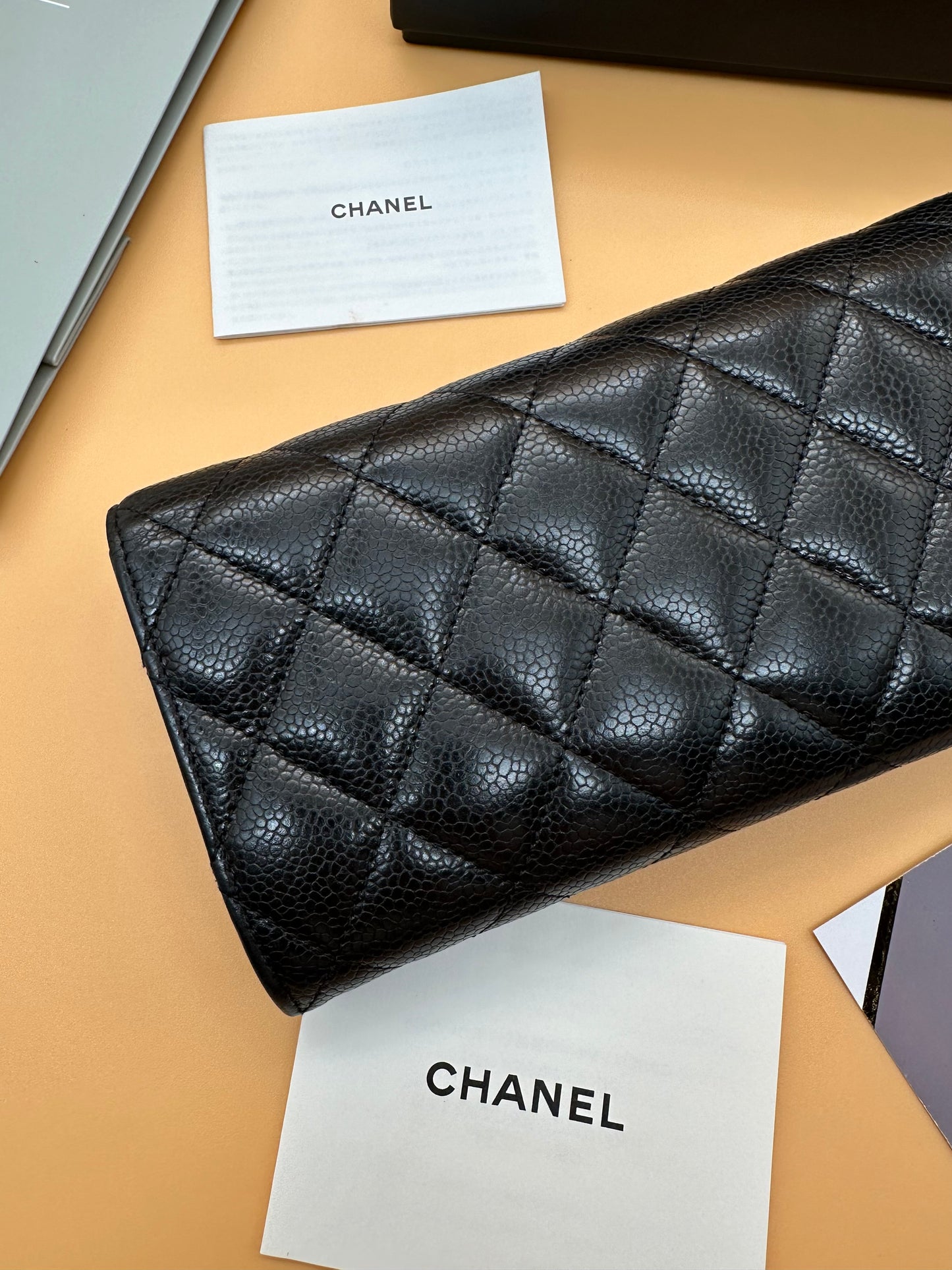 CHANEL CLASSIC CAVIAR FLAP WALLET