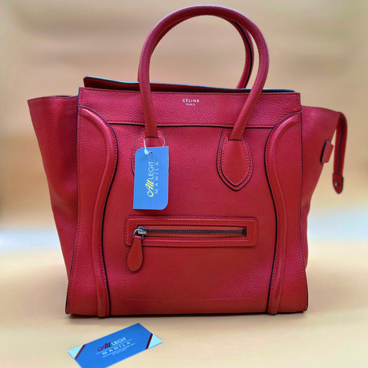 CELINE LUGGAGE RED